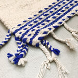 Moroccan Berber kilim ecru with colorful patterns 312x200cm