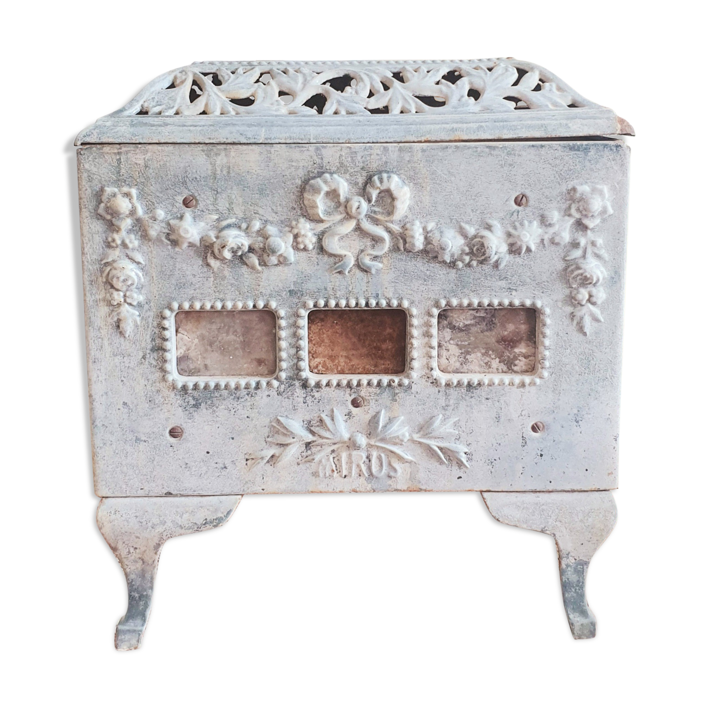 Old Mirus cast iron stove