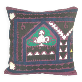 Vintage embroidered cushion cover 46x46 cm