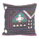 Vintage embroidered cushion cover 46x46 cm