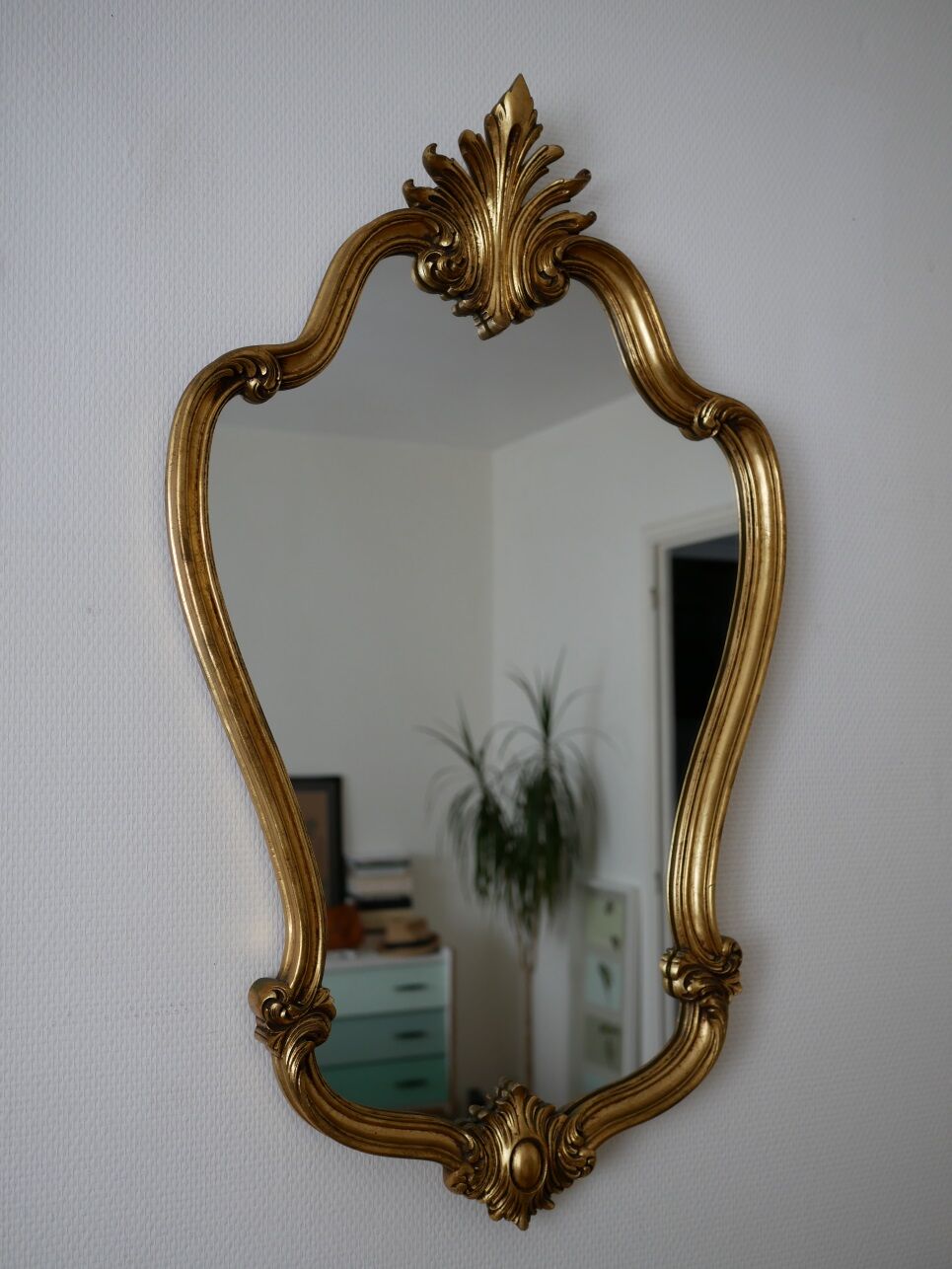 Mirror wooden gold 60/70 - 50x83cm