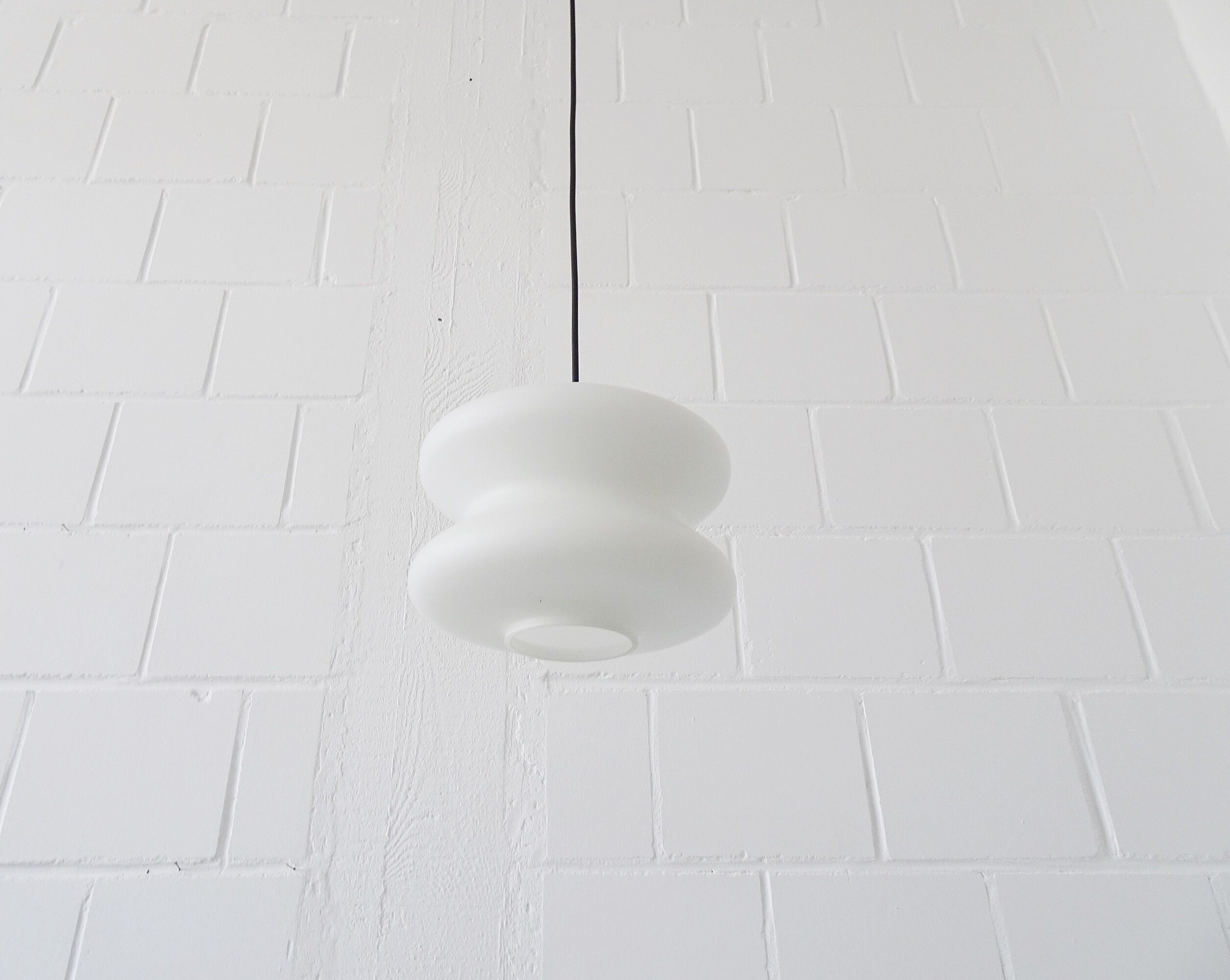 Pendant lamp made of opal glass