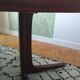 Danish extendable round table on central support