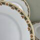 4 Art Deco dinner plates