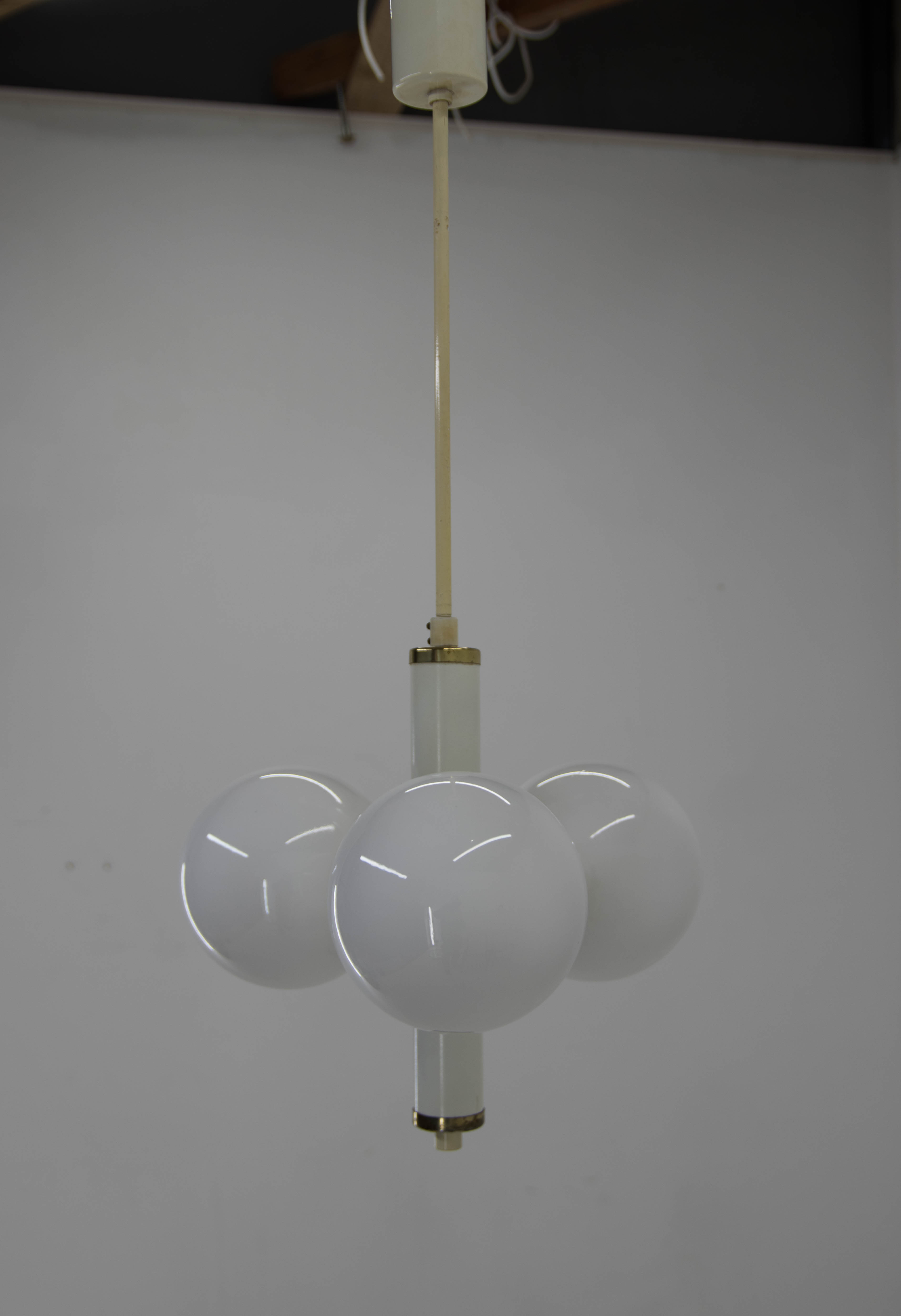 Space age chandelier sputnik by Elektroinstala decín, 1960s