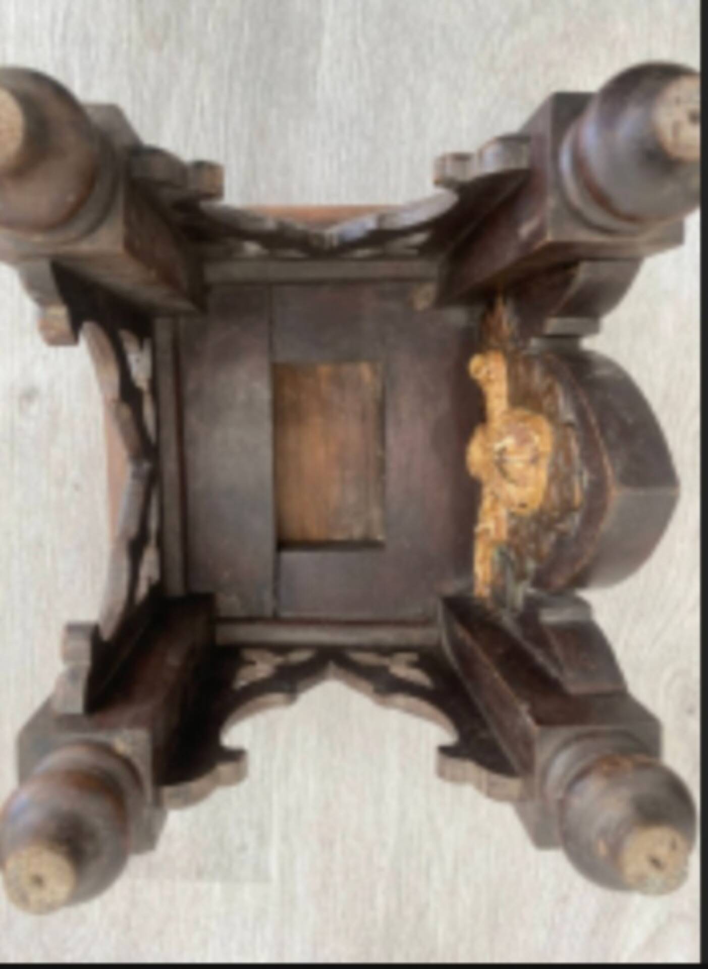Ancient Gothic seat