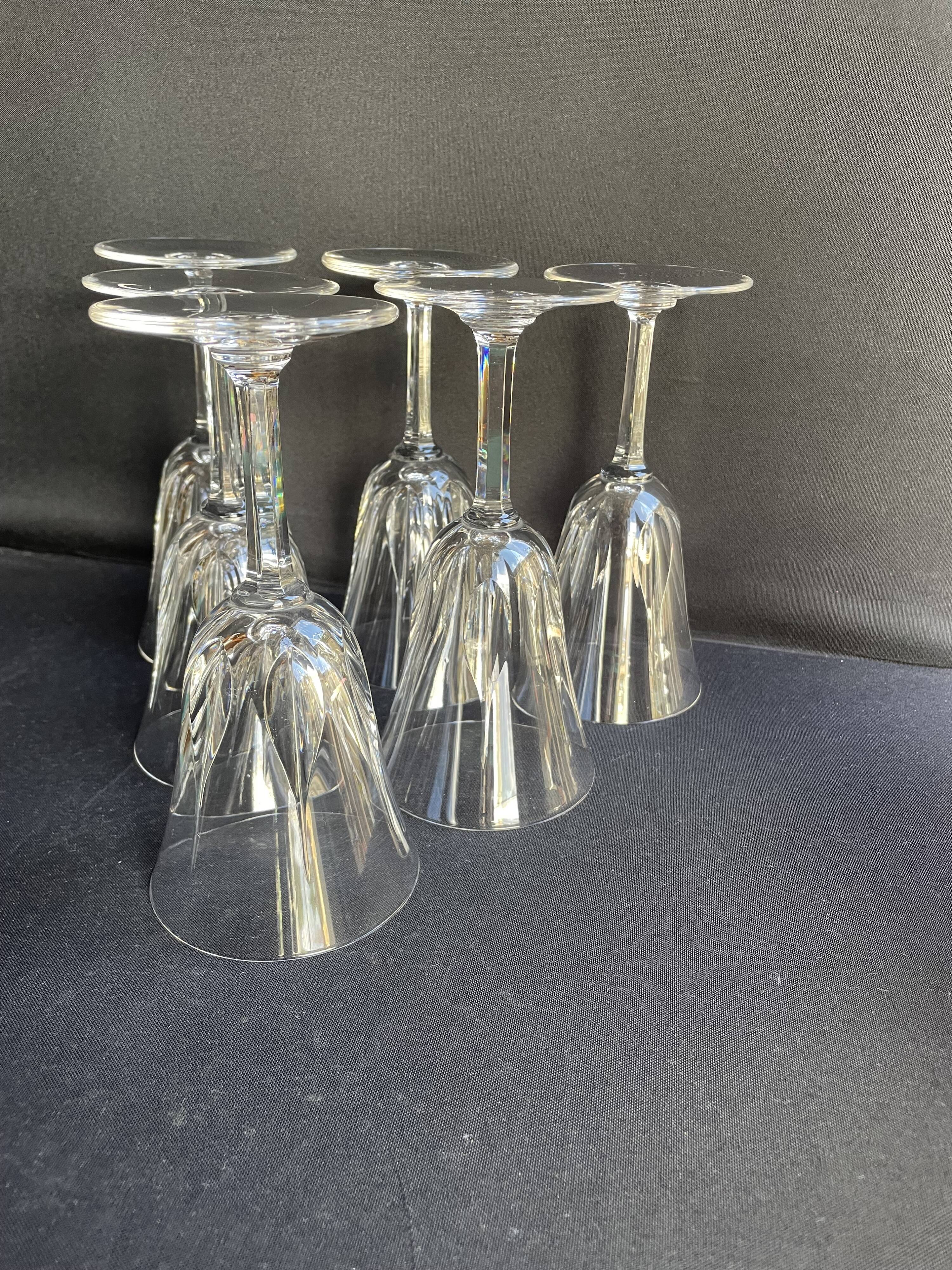 6 Saint Louis water glasses Cerdagne service