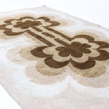 Tapis mid-century scandinave beige style ege rya 1970s