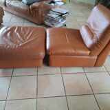 Heater and its vintage footrest rock bobois