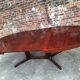 Large vintage Baumann table in rosewood with extensions, antique furniture.