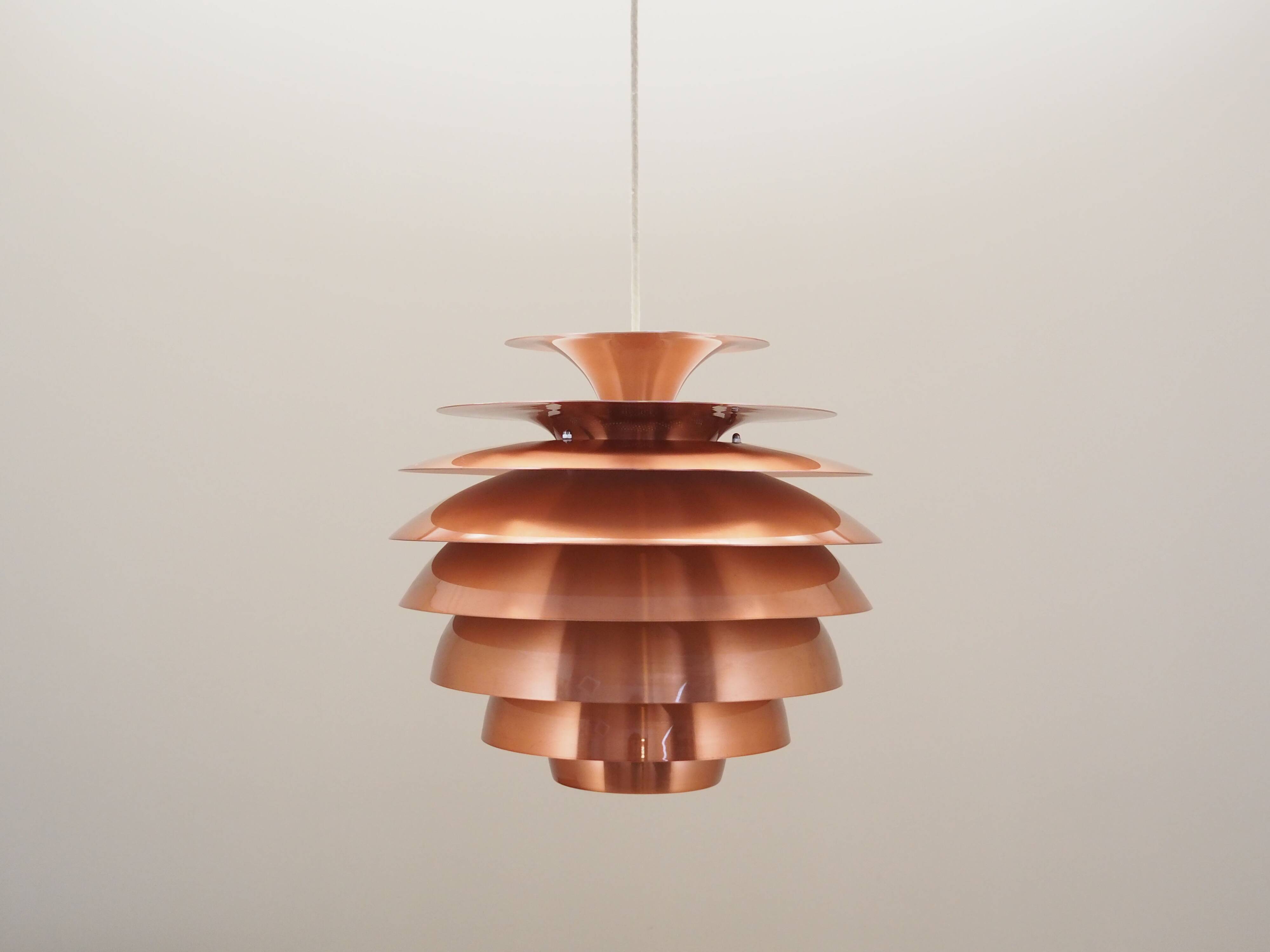 Pendant lamp, Danish design, 1980s, designer: Bent Karlby, manufacture: Lyfa