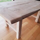 Solid oak farmhouse table