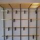 Wall mounted brass and metal coat and hat rack, 1960s