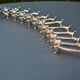 12 silver-plated cat knife rests