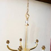 Lustre Art déco attribué à Jacques Adnet , années 50-60