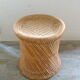 Stool in rattan and rope, 60 years