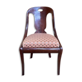 Empire style mahogany gondola chair