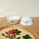 Duo of arcopal cups myosotis Veronica vintage patterns