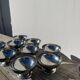 10 coupelles en inox 1970