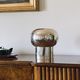 Midcentury modern centerpiece silver plated vase, Teghini Firenze, Italy, ca. 1970