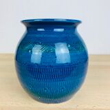 Ceramic vase Rimini Blue Aldo Londi for Bitossi
