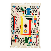 Tapis berbère azilal multicolore
