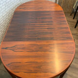 Extendable round table in rosewood 1960