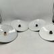 4 enameled sheet metal pendant lights
