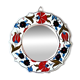 Flowered ceramic mirror