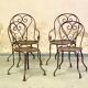 Paire de fauteuils de jardin 1950