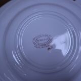 6 floral half porcelain deep plates KIFO Amandinoise