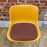 Paire de chaises traineaux Orange