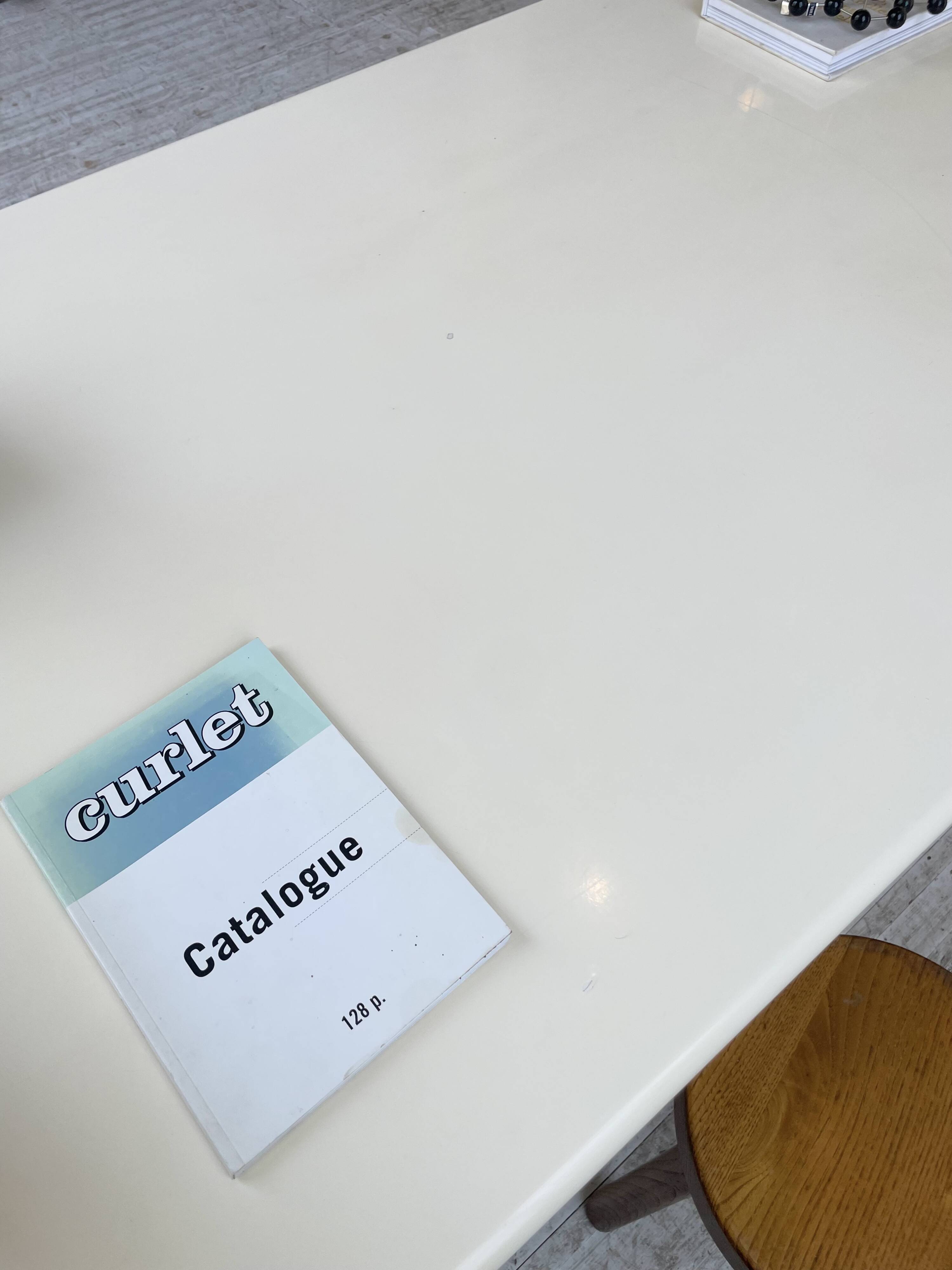 80s lacquered desk and mirror