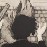 'Sally Army' Etching by Margaret Sheaff