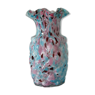 Blue Clichy glasswork vase