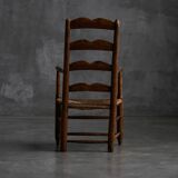 Rustic Ladder-Back Armchair, France, Early 20th Century