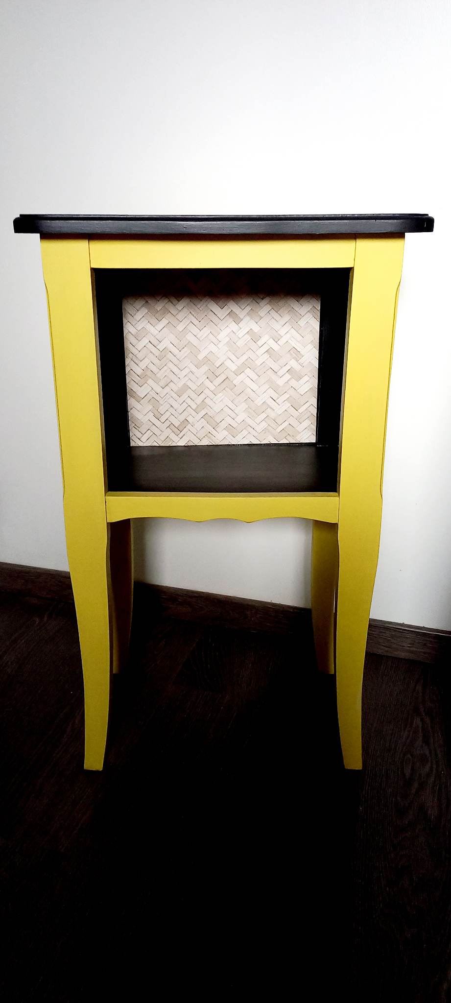 Vintage bedside table restyled