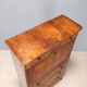 Antique mahogany secretary with leather, Italy, 19th century