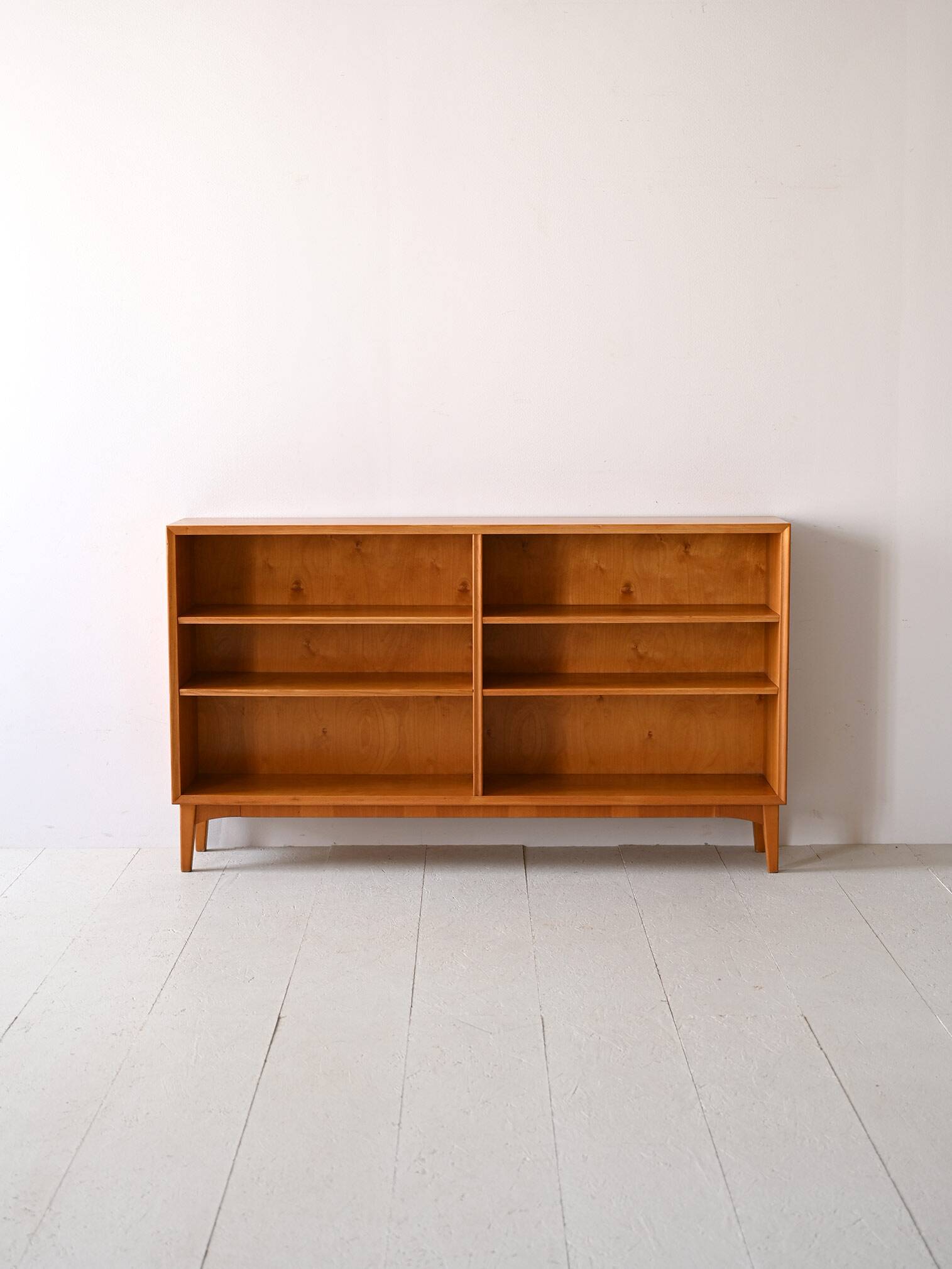 Vintage 1950s bookcase with adjustable shelves