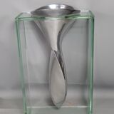 By Lisa Mori vase cast aluminum & glass flawless 34 cm