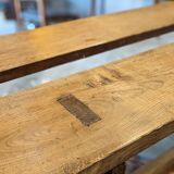 Pair of chestnut benches