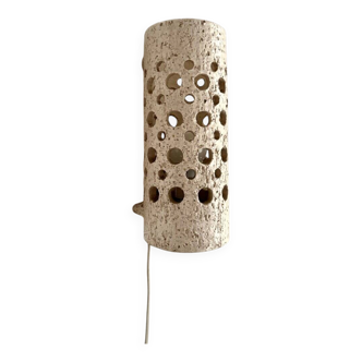 Danish chamotte wall sconce, 1960s
