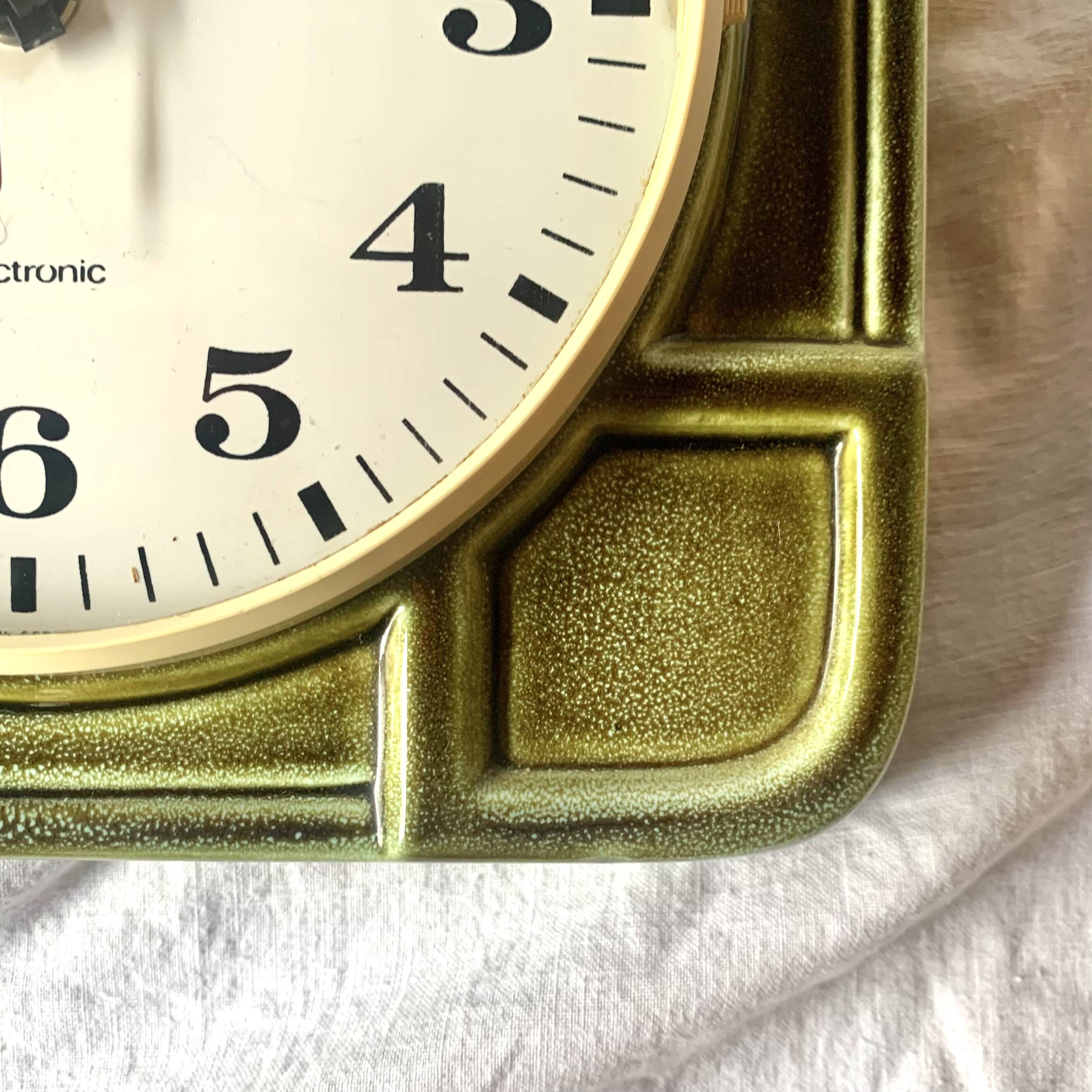 Antique Baduf ceramic wall clock - Made in Germany