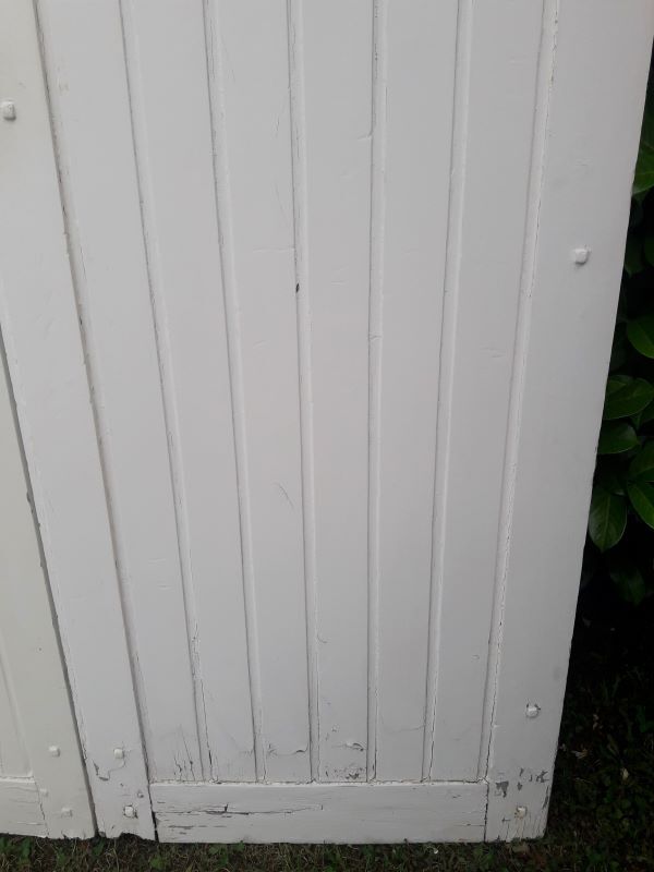 Arched shutters oak louvers H226xW277 4 leaves