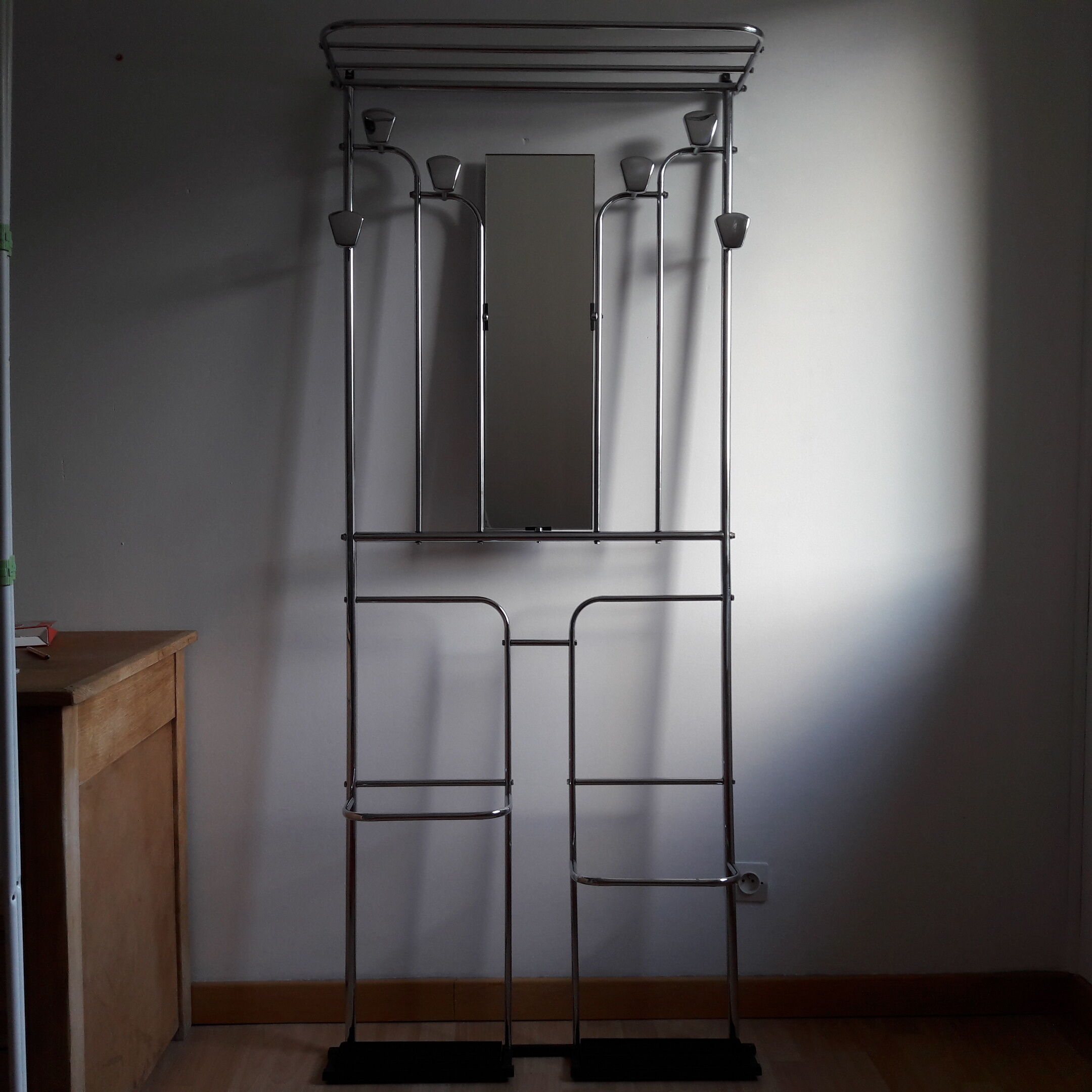 Coats chrome locker room door