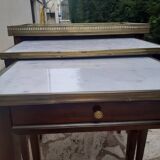 Set of three Louis XVI mahogany nesting tables