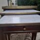 Set of three Louis XVI mahogany nesting tables