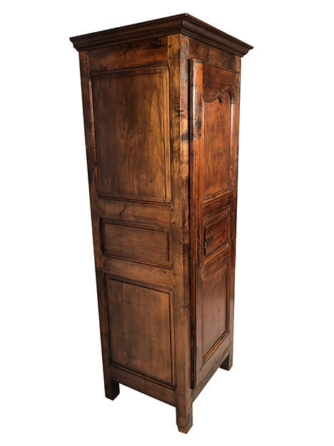 Stained solid wood cap, old walnut door