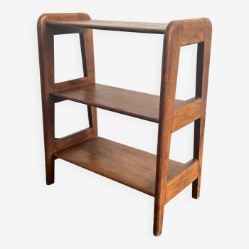 Vintage reconstruction oak shelf unit from the 60s