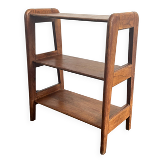Vintage reconstruction oak shelf unit from the 60s